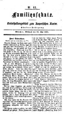 Familienschatz (Bayerischer Kurier) Mittwoch 22. Mai 1861