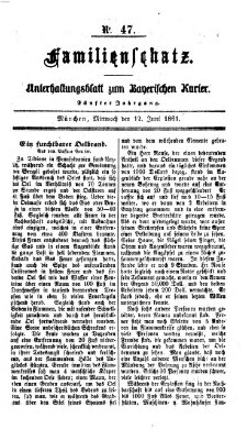 Familienschatz (Bayerischer Kurier) Mittwoch 12. Juni 1861