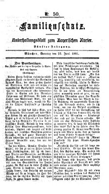 Familienschatz (Bayerischer Kurier) Sonntag 23. Juni 1861