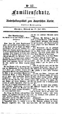 Familienschatz (Bayerischer Kurier) Mittwoch 17. Juli 1861