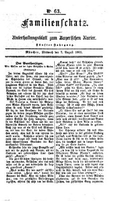 Familienschatz (Bayerischer Kurier) Mittwoch 7. August 1861