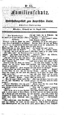 Familienschatz (Bayerischer Kurier) Mittwoch 14. August 1861