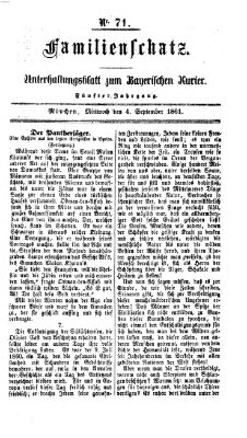 Familienschatz (Bayerischer Kurier) Mittwoch 4. September 1861