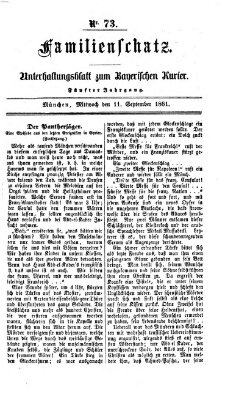 Familienschatz (Bayerischer Kurier) Mittwoch 11. September 1861