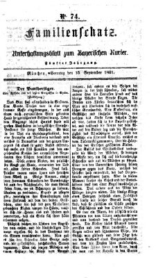 Familienschatz (Bayerischer Kurier) Sonntag 15. September 1861