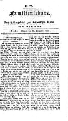 Familienschatz (Bayerischer Kurier) Mittwoch 18. September 1861