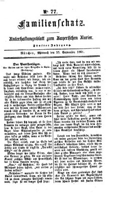 Familienschatz (Bayerischer Kurier) Mittwoch 25. September 1861