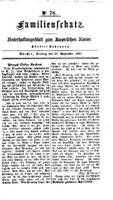 Familienschatz (Bayerischer Kurier) Sonntag 29. September 1861