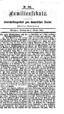 Familienschatz (Bayerischer Kurier) Sonntag 6. Oktober 1861