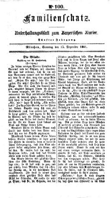 Familienschatz (Bayerischer Kurier) Sonntag 15. Dezember 1861