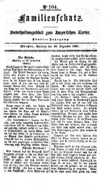 Familienschatz (Bayerischer Kurier) Sonntag 29. Dezember 1861