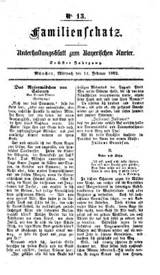 Familienschatz (Bayerischer Kurier) Mittwoch 12. Februar 1862