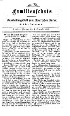 Familienschatz (Bayerischer Kurier) Sonntag 7. September 1862