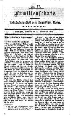 Familienschatz (Bayerischer Kurier) Mittwoch 24. September 1862