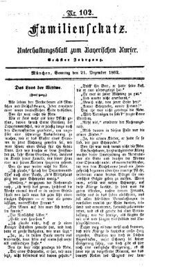 Familienschatz (Bayerischer Kurier) Sonntag 21. Dezember 1862