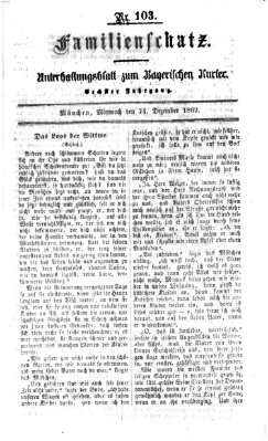 Familienschatz (Bayerischer Kurier) Mittwoch 24. Dezember 1862