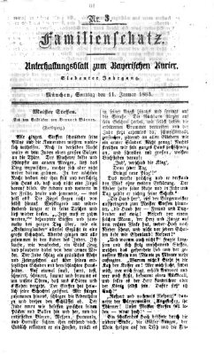 Familienschatz (Bayerischer Kurier) Sonntag 11. Januar 1863