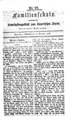 Familienschatz (Bayerischer Kurier) Mittwoch 4. Februar 1863