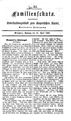 Familienschatz (Bayerischer Kurier) Sonntag 26. April 1863