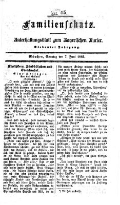 Familienschatz (Bayerischer Kurier) Sonntag 7. Juni 1863