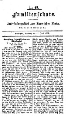 Familienschatz (Bayerischer Kurier) Sonntag 21. Juni 1863