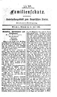 Familienschatz (Bayerischer Kurier) Mittwoch 22. Juli 1863