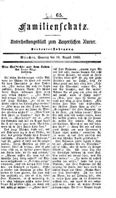 Familienschatz (Bayerischer Kurier) Sonntag 16. August 1863