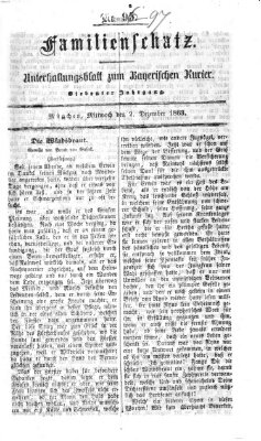 Familienschatz (Bayerischer Kurier) Mittwoch 2. Dezember 1863