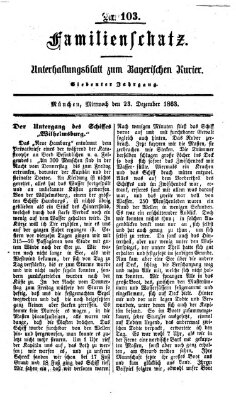 Familienschatz (Bayerischer Kurier) Mittwoch 23. Dezember 1863