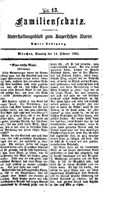 Familienschatz (Bayerischer Kurier) Sonntag 14. Februar 1864