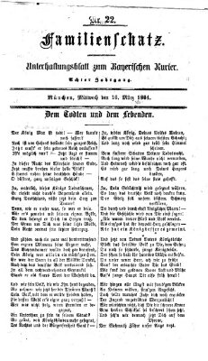 Familienschatz (Bayerischer Kurier) Mittwoch 16. März 1864