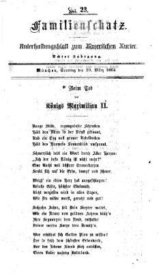 Familienschatz (Bayerischer Kurier) Sonntag 20. März 1864