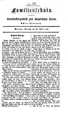 Familienschatz (Bayerischer Kurier) Sonntag 24. April 1864