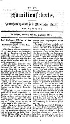 Familienschatz (Bayerischer Kurier) Samstag 10. September 1864