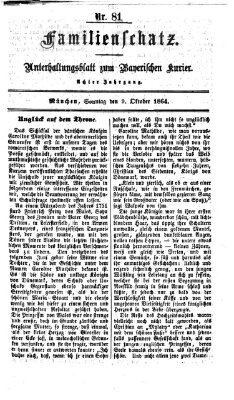 Familienschatz (Bayerischer Kurier) Sonntag 9. Oktober 1864