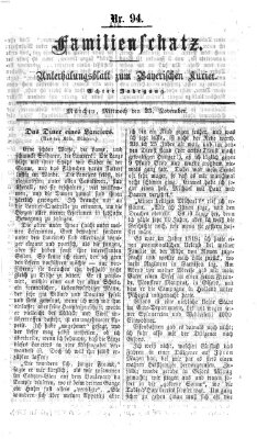 Familienschatz (Bayerischer Kurier) Mittwoch 23. November 1864