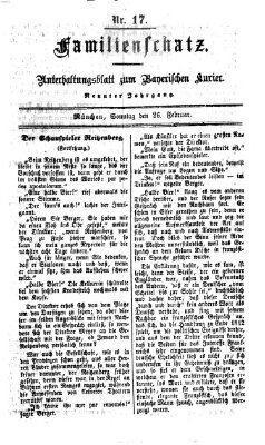 Familienschatz (Bayerischer Kurier) Sonntag 26. Februar 1865