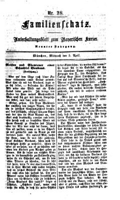 Familienschatz (Bayerischer Kurier) Mittwoch 5. April 1865