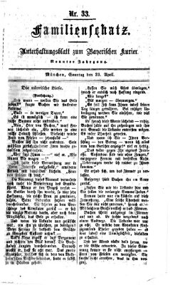 Familienschatz (Bayerischer Kurier) Sonntag 23. April 1865