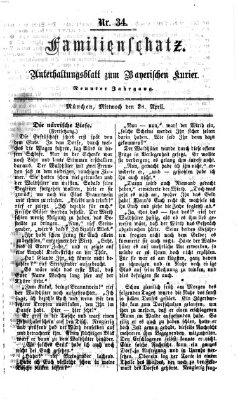 Familienschatz (Bayerischer Kurier) Mittwoch 26. April 1865