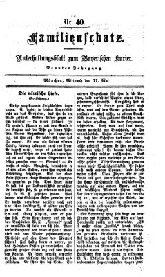 Familienschatz (Bayerischer Kurier) Mittwoch 17. Mai 1865