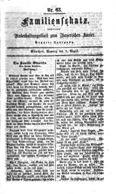 Familienschatz (Bayerischer Kurier) Sonntag 6. August 1865