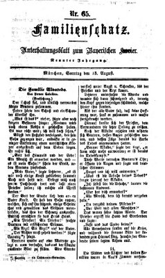 Familienschatz (Bayerischer Kurier) Sonntag 13. August 1865