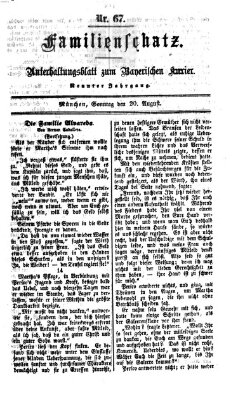 Familienschatz (Bayerischer Kurier) Sonntag 20. August 1865