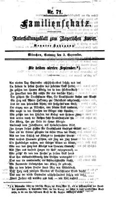 Familienschatz (Bayerischer Kurier) Sonntag 3. September 1865