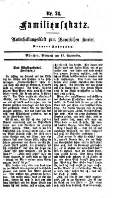 Familienschatz (Bayerischer Kurier) Mittwoch 13. September 1865