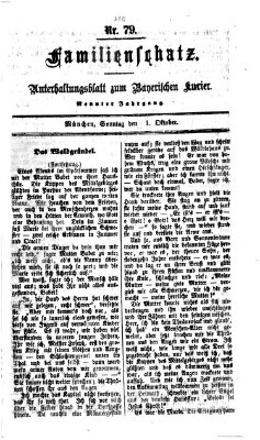 Familienschatz (Bayerischer Kurier) Sonntag 1. Oktober 1865