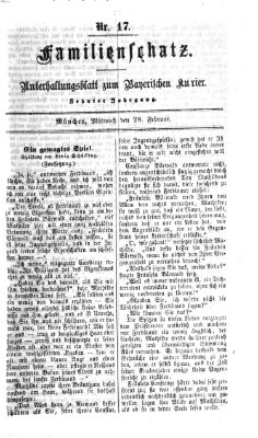 Familienschatz (Bayerischer Kurier) Mittwoch 28. Februar 1866