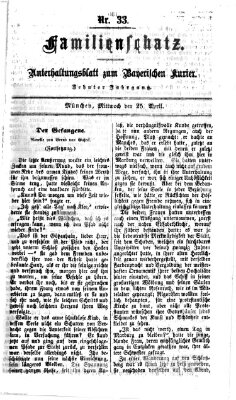 Familienschatz (Bayerischer Kurier) Mittwoch 25. April 1866