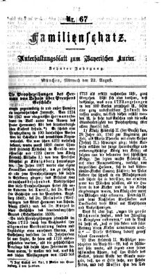 Familienschatz (Bayerischer Kurier) Mittwoch 22. August 1866